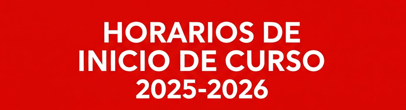 Inicio de curso 2025-26